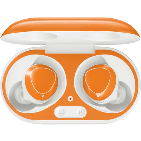 Orange Galaxy Buds Plus Skin
